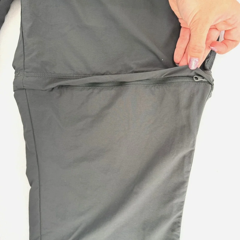 Mountain Hardwear Mens 38x30 Convertible Hiking Pants Gray Zip Off OM6553